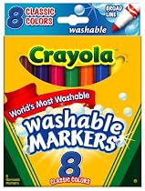 Crayola 8 Ct Washable Classic Broad Markers