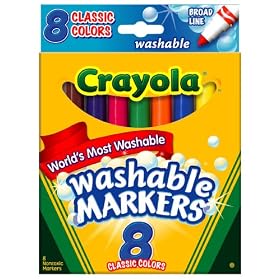 Crayola 8ct Washable Classic Broad Markers