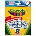 Crayola Washable Markers, Broad Point, Classic Colors, 8/Pack (58-7808)
