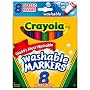 Crayola 8ct Washable Classic Broad Markers