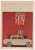 1962 Fiat 1100 Special Pay Tolls Cheerfully Print Ad