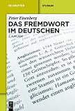 Produkt-Bild: Das Fremdwort im Deutschen