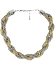 Kenneth Jay Lane Gold and Silver Mesh Twist Necklace