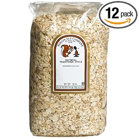Bergin Nut Company Oatmeal Regular Rolled, 32-Ounce Bag (Pack of 12)