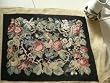 Gorgeous Completed Wool Needlepoint Canvas-Roses