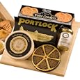 Heart Of Wisconsin Bamboo Board, Variety Pack of 2 Cheeses, 1 Smoked Salmon, 1 Box of Crackers, 1  Mustard, and 1 Bamboo Board