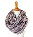 SCARF_TRADINGINCÂ® Floral Butterfly Bird Dragonfly Light Weight X-large Infinity Scarf (Bird & Floral Grey)