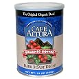 Cafe Altura Organic Coffee, Dark Roast Decaf, Ground, 12-Ounce Can (Pack of 3)