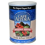 Café Altura Organic Coffee, Dark Roast Decaf, Ground, 12-Ounce Can (Pack of 3)