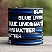 SayitBands 10 Blue Lives Matter Thin Blue Line Silicone Wristbands Brand