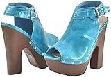 Breckelles Robin-16 Blue Women Platform Pumps, 9