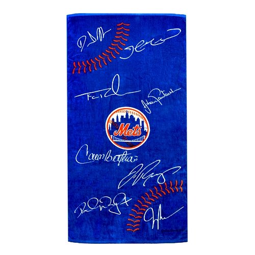 New York Mets MLB 30x60 Signature Ball Towel