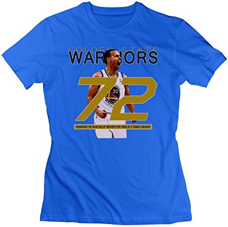 Woman's GSW Win 73 For Warriors Tee RoyalBlue