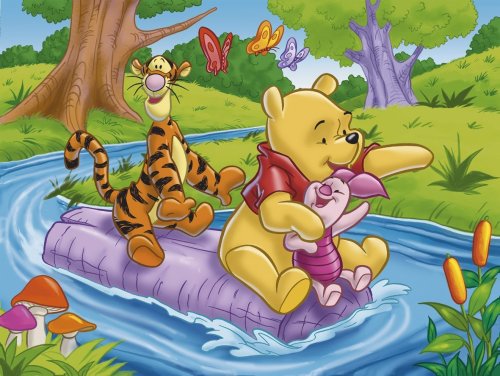 Childrens Toyshop  Toys : Disney Jigsaw 60pc Winnie The Pooh Tigger Piglet River
