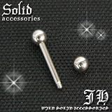 【bp2】１個売り★16Gボディピアス★ショートバーベル★ステンレス★ストレート/8mm