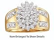 Stunning Design Yellow Gold 1/2 Ctw. Diamond Cluster Ring ** MUST SEE **