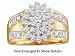 Jewelry : Stunning Design Yellow Gold 1/2 Ctw. Diamond Cluster Ring ** MUST SEE **