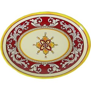 Le Cadeaux Triple Weight Melamine 12 Inch Oval Serving Platter