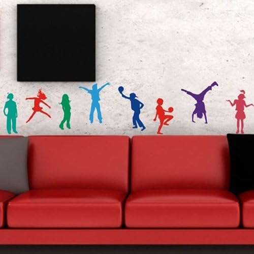Newdecor Home Decor Vinyl Wall Sticker Body-building Sports Activity Room Decal Art Mural Wallpaper