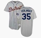 Justin Verlander Detroit Tigers Authentic Road Jersey, With #35 from Majestic Athletic