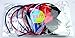 Syleia Fashion Headbands with 4 inch Bow, Set of 6 Blue, White, Black, Red, Purple, Rose School and Playtime Perfect Hair