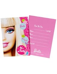 Toy: Amscan Barbie All Doll?d Up Folded Invitations, 8-Count - Amscan