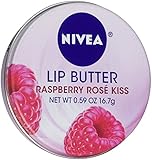 NIVEA Lip Butter Loose Tin, Raspberry Rose Kiss, 0.59 Ounce
