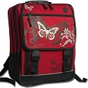 FABRIZIO Rucksack BUTTERFLY Schulrucksack Schulranzen Rot