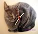 Russian Blue Cat Wall Clock - C3