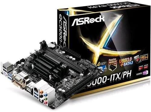 Asrock Qc5000-itx/ph - AMD FT3 Kabini A4-5000 Processor Mini-ITX Motherboard &amp; CPU Combo, AMD Radeon HD8330 Graphic, USB3.0, VGA/DVI/HDMI