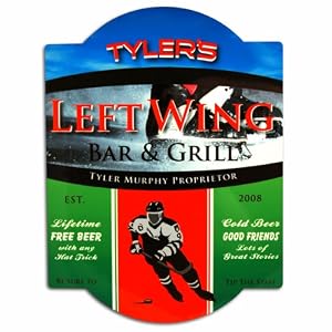 Hockey Bar Sign Customize: Yes by