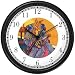 Mommy & Baby Bunny Rabbit in Rocking Chair - from Hush Little Baby by Artist: Sylvia Long Wall Clock by WatchBuddy Timepieces (Hunter Green Frame)