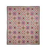Yuletide Stars Quilt Twin 65 x 85 In.