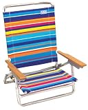 Lay Flat 5 position Rio Beach Chair - Multi Stripe by Rio Brand