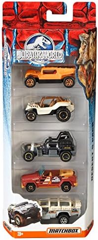 Matchbox Jurassic World Island 1:64 Vehicle 5 in 1-Pack Collection
