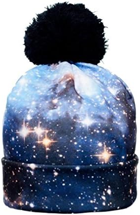 CHIC Women Men Fashion 3D Galaxy Winter Cap Unisex Hip Hop Beanies Hat