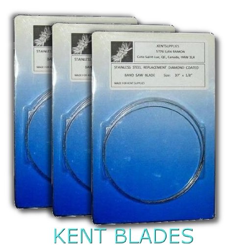 Set of 3 x 37 Replacement Diamond Band Saw Blade For XL, 3000XL, Gryphon,C40