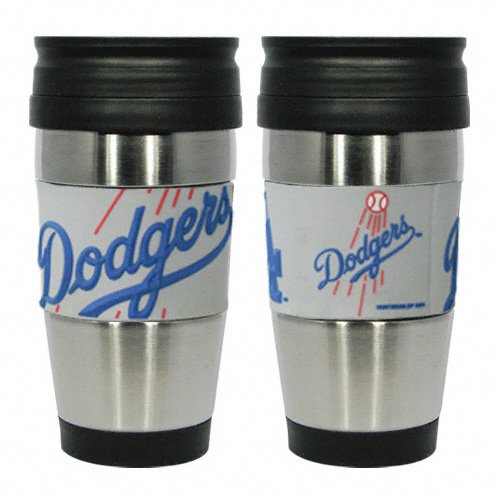 Los Angeles Dodgers Travel Mug: 15 oz Stainless Steel Travel Tumbler