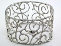 14K 8.25 CTW Diamond Cuff Bracelet