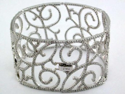 14K 8.25 CTW Diamond Cuff Bracelet