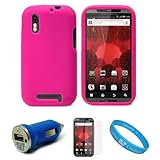 Pink Protective Silicone Skin for Motorola Droid Bionic XT865 (Verizon Wire ....