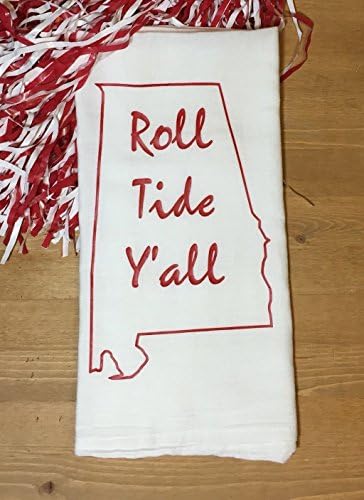 Alabama Tea Towel Roll Tide Y'all Customized Towel Gift Housewarming Footbal