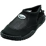 Men's Ankle High Water Shoes - Traction Aqua Socks for Pool, Beach, Lake, Yoga, Exercise with Drawsting Closure - Available in 4 Different colors