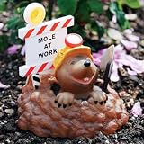 MOLE – Maulwurf Gartenskulptur mit Leuchten