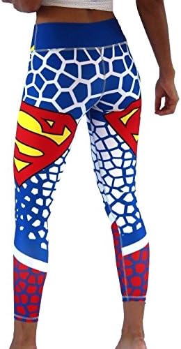 Superman LEGGING Gym Pants Superheroes Sportswear Lift Shape Colombian