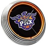 Phoenix Suns Orange Neon Clock