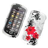 Lily Red Hard Protector Case Cover For Samsung Solstice II A817