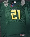 LaMichael James Autographed Nike Oregon Ducks Green Jersey PSA/DNA RookieGraph - Autographed College Jerseys