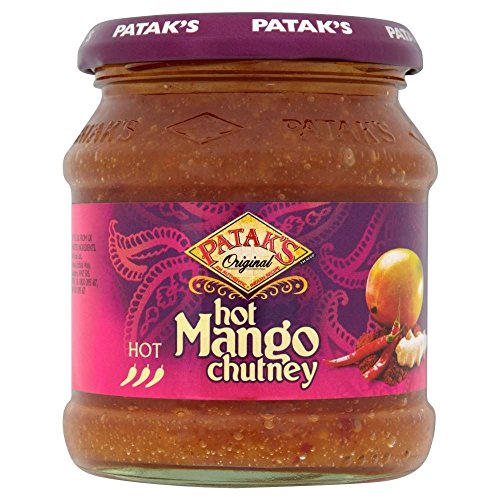Patak Hot Mango Chutney (340g) - Packung mit 6