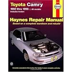 Haynes Toyota Camry Automotive Repair Manual: All Toyota Camry and Avalon Models 1992 thru 1996 (Haynes Repair Manuals) book cover